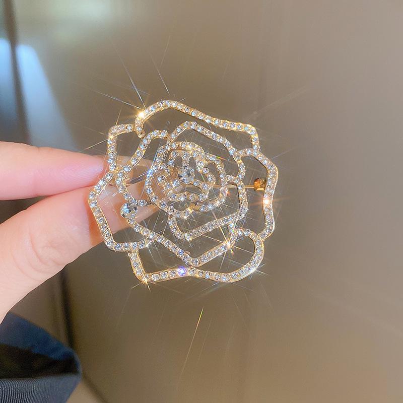 Средневековая винтажная брошь с бриллиантовой буквой - ретро-роскошные украшения для женщин высокого класса