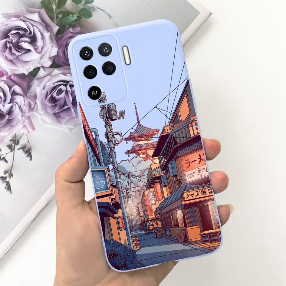 Чехол для OPPO Reno 5 Lite CPH2205 Популярный Цветок Мягкий Силиконовый Задний Чехол для OPPO A94 5G CPH2211 A 94 Reno 5Z Reno5 Lite Бампер