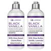 Black Vanilla Curly Hair Sulfate Free Shampoo and Conditioner Set for Dry, Damaged Natural Hair, Hydrating Hair Care Kit Made with Shea Butter, Aloe