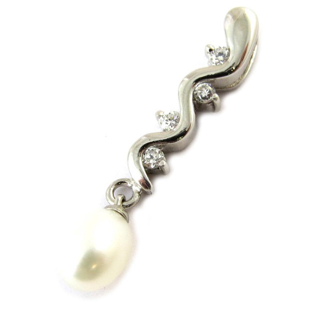 Les Trésors De Lily [B9575] - Серебряный кулон «Жемчужная красота», белый