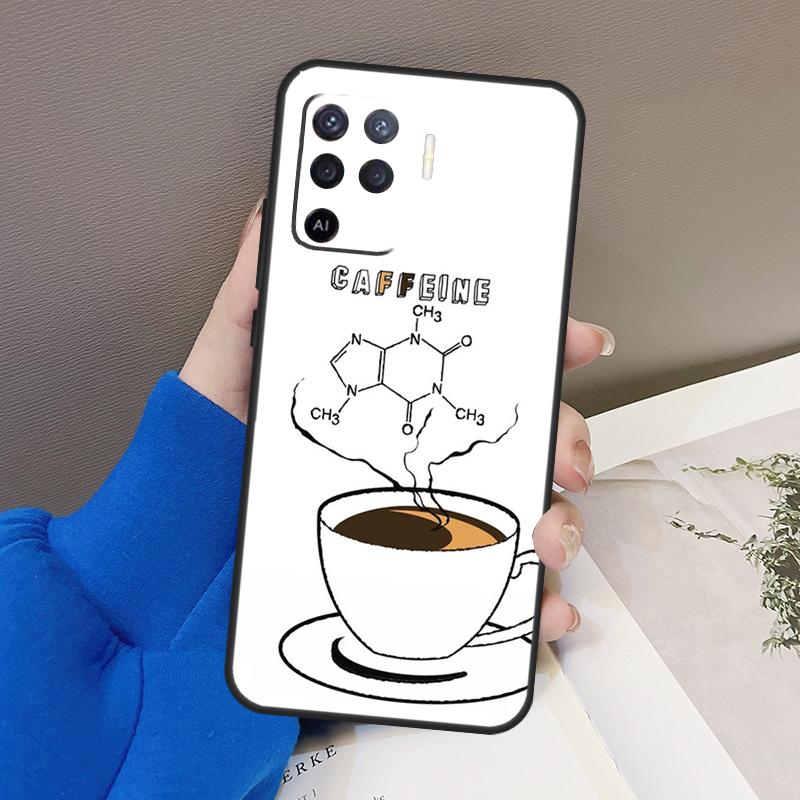 Наука Химия Кофеин Чехол Для Oppo A77 A57 A17 A60 A80 A40 A74 A54 A94 A78 A98 A18 A38 A58 A96 A76 A16 A15 A5 Pro