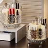 Вращающийся на 360° ящик для хранения кистей для макияжа INS Компактный держатель для кистей для макияжа с отделениями Многофункциональный