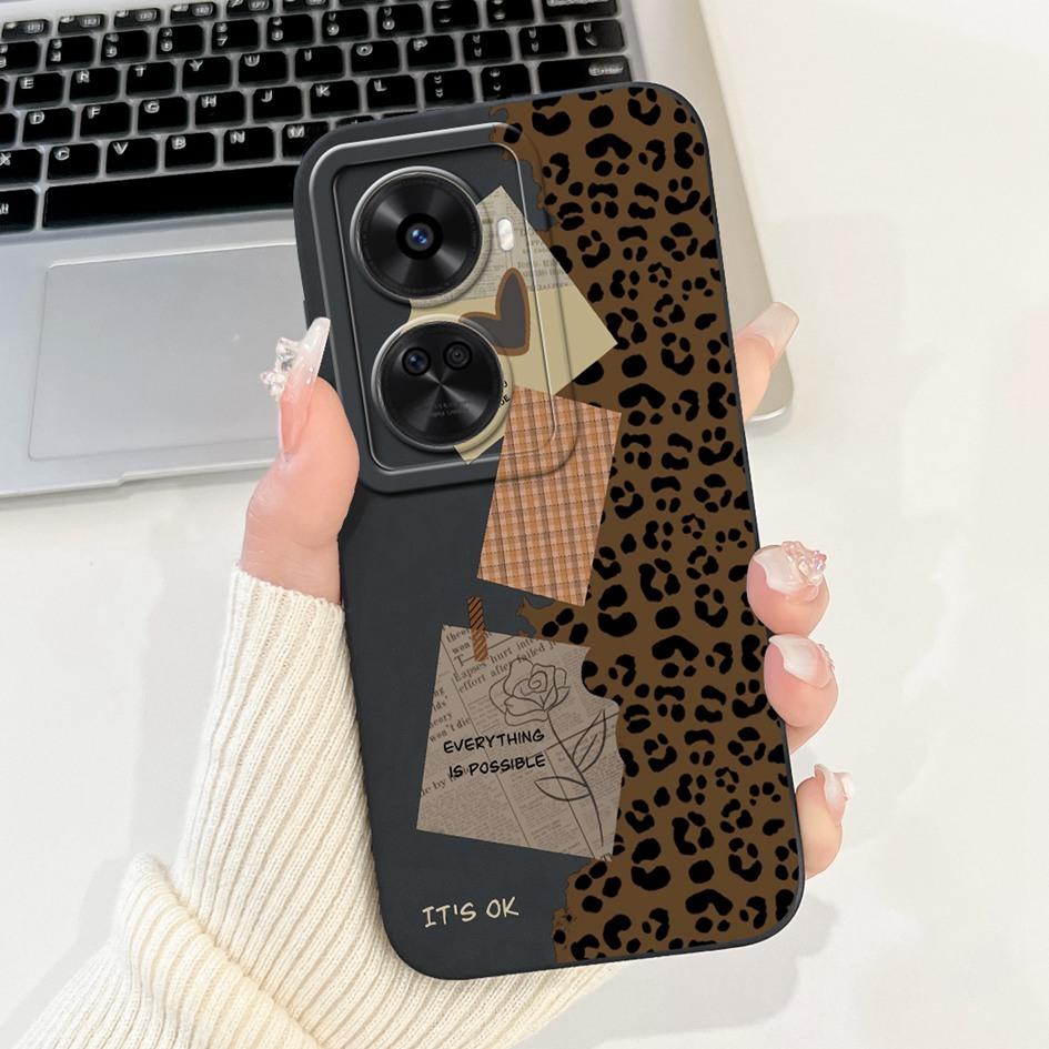 Nova 12 SE Case For Huawei Nova 12 SE Cover 2024 Fashion Painted Liquid Silicone Anti-Fall Protective Bumper For Nova 12SE Funda