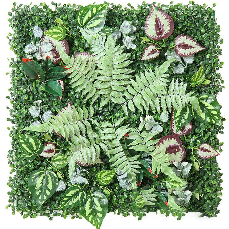 50x50CM Home Decor Lawn Carpet Artificial Plant Wall Panel Flower Wall UV Protection