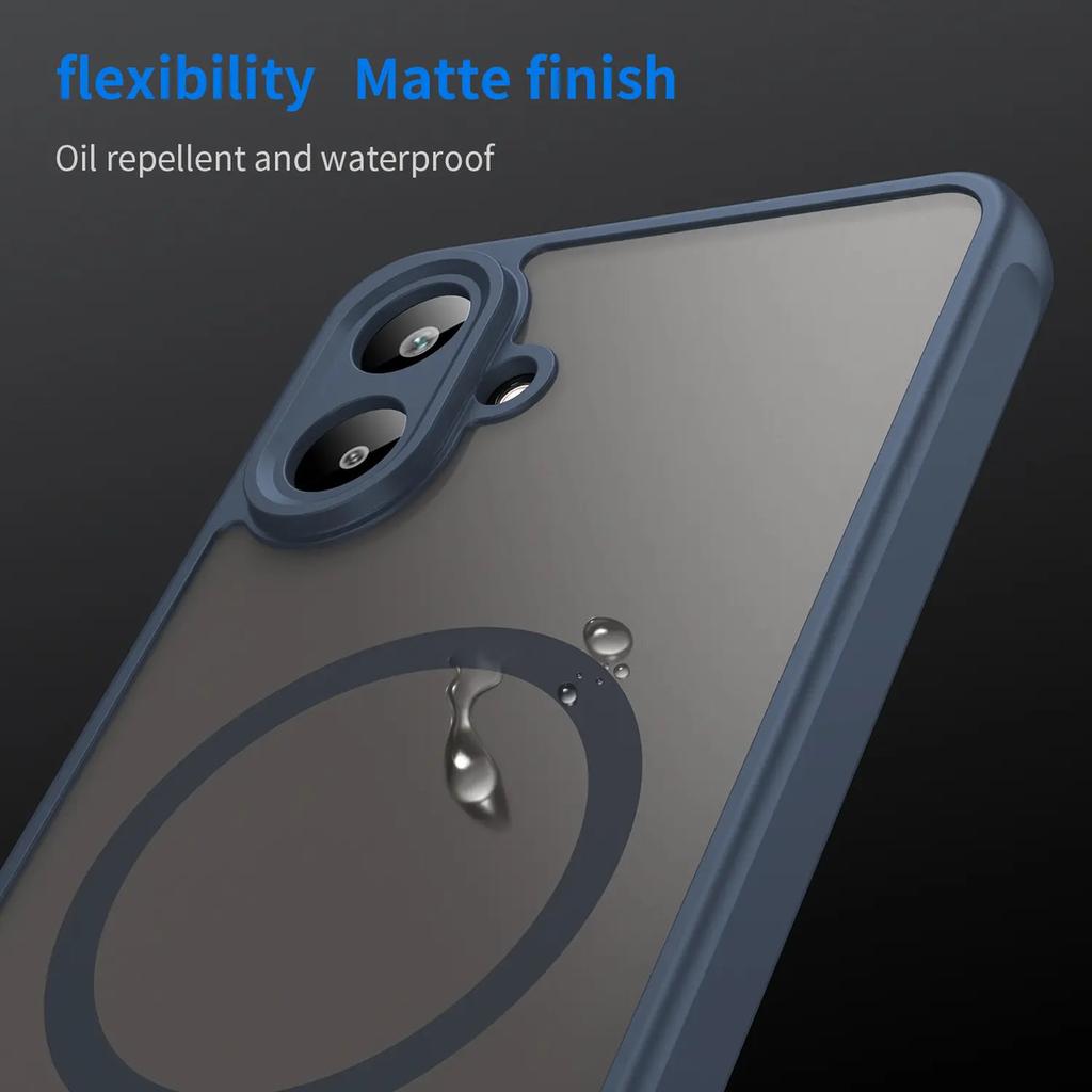 Phone Case For Samsung Galaxy A07 4g,Matte Magnetic Shockproof Hybrid Phone Cover For Samsung Galaxy A07 4g