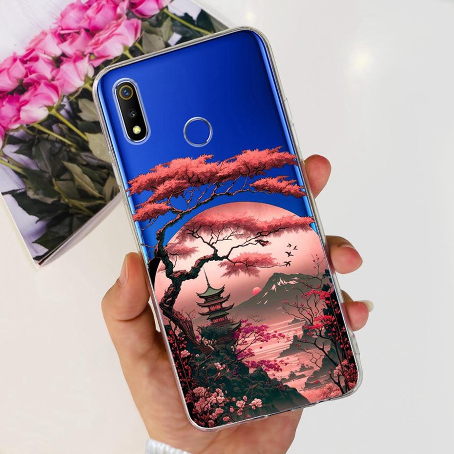 Case For Realme 3 3i Realme 3 Pro Soft Silicone TPU Back Cover For Realme3 3Pro Realme3i Fashion Painted Phone Cases