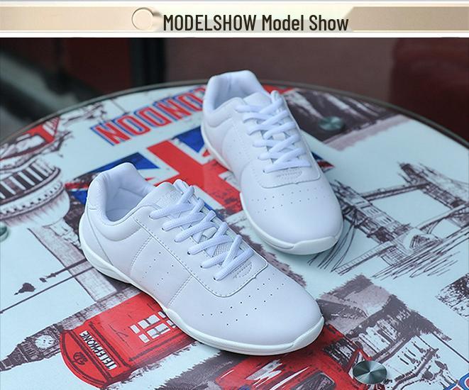 Белые женские и детские тренировочные туфли для соревновательного чирлидинга и танцев Yingrui