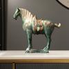 Трехцветная глазурованная керамическая статуэтка лошади династии Тан, большая антикварная статуэтка «Шесть скакунов», художественное изделие для домашнего декора, коллекция классических китайских произведений искусства