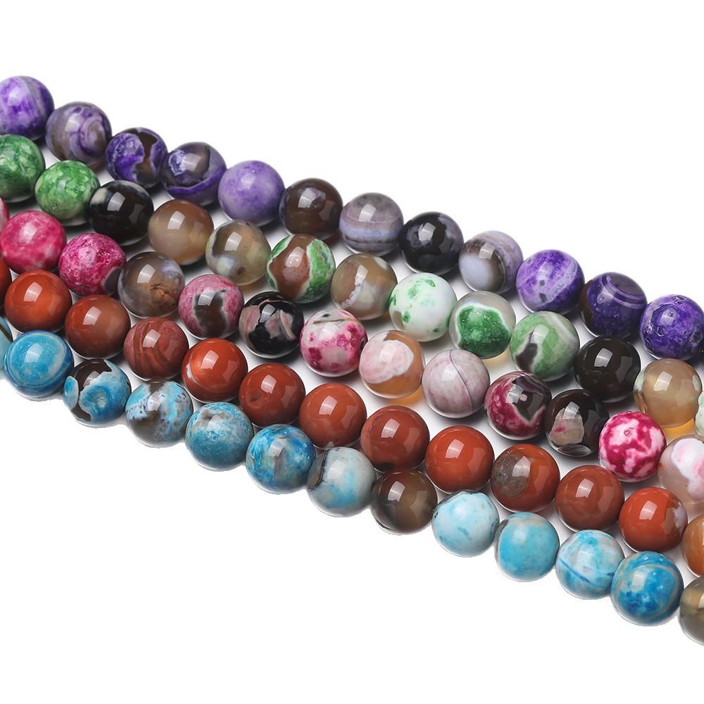 6/8/10 мм Натуральный камень Полуфабрикат Нанизанный