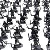 24 шт. 2,7 см Серый Набор Фигурок Средневековых Рыцарей, Случайный Стиль Мини-Солдат Украшения для Военной Сцены и Коллекции Декор YMY