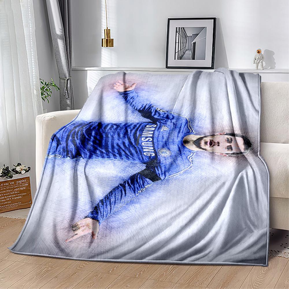Eden Hazard Chelsea Fc Blanket Comfortable Suitable for Couch Office Chair Bed Four Seasons Universal Stylish Decor Gift for Travel Home Birthdays