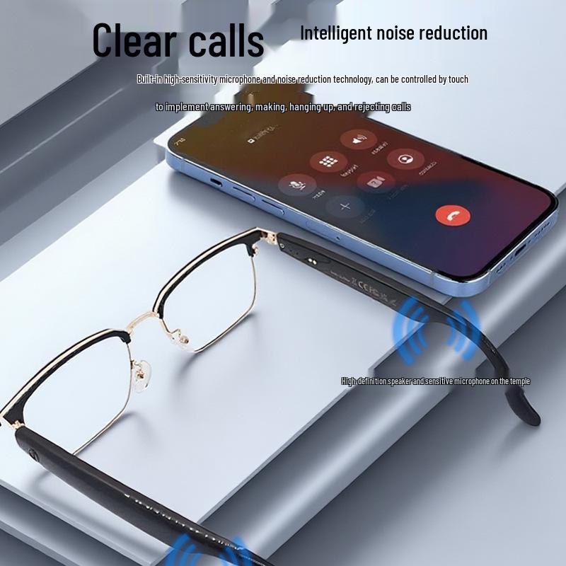Smart AI Bluetooth Glasses GS13: Photochromic Metal Fashion with High-End Translation Features