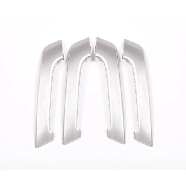 ABS матовый черный для Toyota Land Cruiser Prado FJ150 150 2010-2018 салон автомобиля подлокотник Защитная крышка наклейка аксессуары