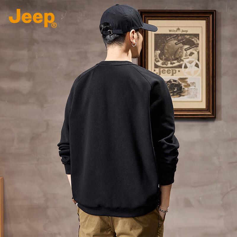 Jeep Мужская повседневная свободная толстовка с длинным рукавом