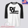 Def Jam Recordings Мужской#039;s Футболка унисекс с рукавом реглан Черная Размер S2XL