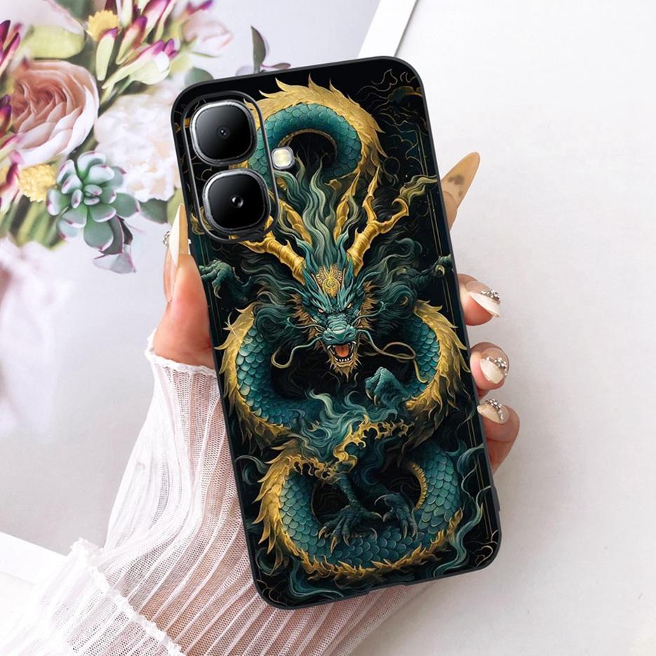 For Infinix Smart 20 Case X6840 X6840B Luxury Bow Flowers Painted Cover Soft Silicone Case For Infinix Smart 20 Smart20 4G Shell