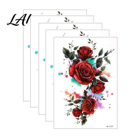 Temporary Tattoo Stickers 5 Sheets Stickers Skin-Friendly Tattoos for Adults And Kids Eco-friendly Easy to Apply Hypoallergenic Non-Irritating Body