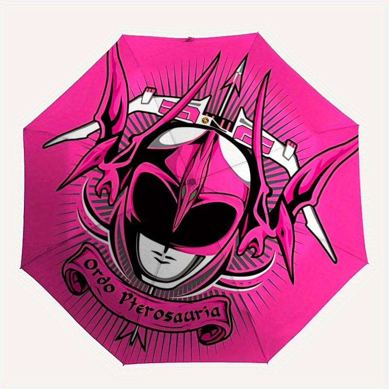 1pc Power Rangers Automatic Open/close Folding Umbrella, Compact Portable Travel Umbrella, Perfect Gift, Durable Construction yy250813116