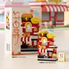 Moc строительные блоки уличный вид moc кирпичи наборы для взрослых мальчиков мини-конструктор мини-фудтрак Модель собирающая игрушка Подарки