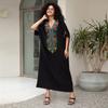 Beach Dresses Middle East Love Kaftans for Women Cover Ups for Swimwear Maxi Robe Summer Holiday Beachwear