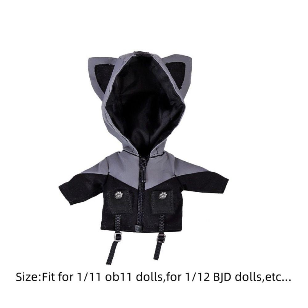 Casual Wear Doll Reflective Jacket Decoration Doll Coat Dolls Accessories Ob11 Clothing Obitsu11