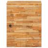 Bathroom Wall Mounted Cabinet in Natural Finish 38 x 33 x 48 cm Solid Mango Wood