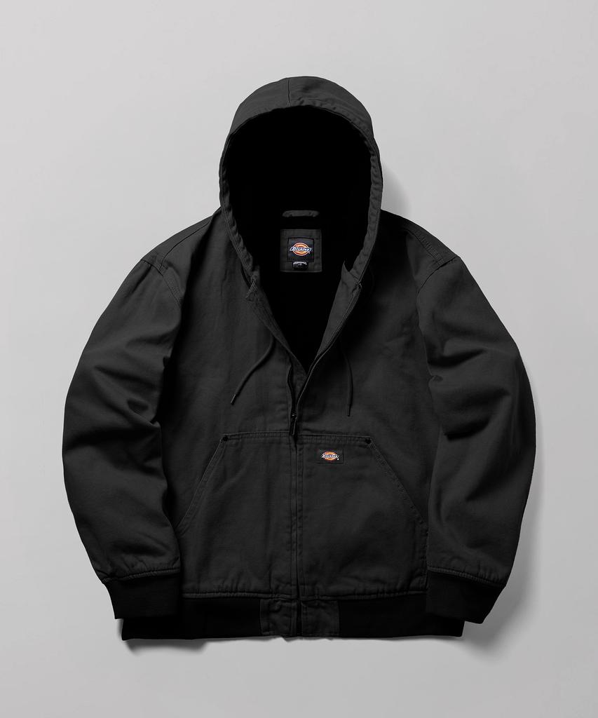Dickies Черная бомбер-куртка с капюшоном из парусины