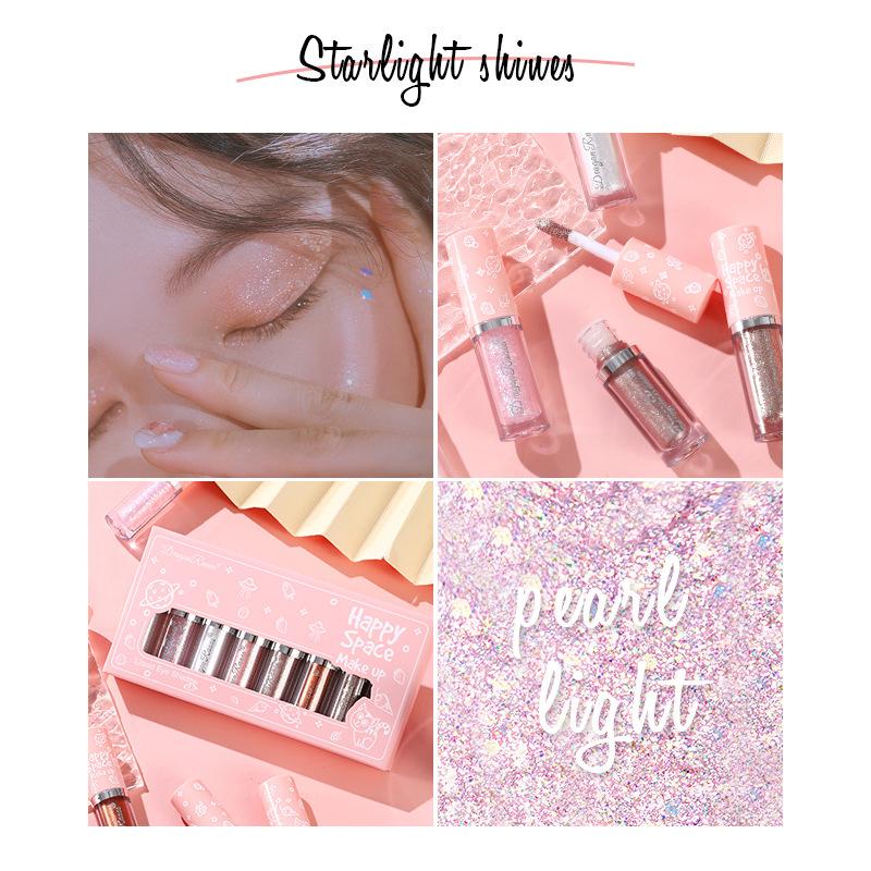 Жидкие глянцевые тени для век Silkworm Pen, осветляющие набор теней для век