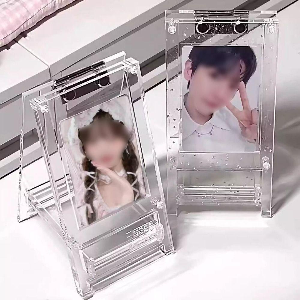 Free Standing HD Photocard Holder 3 Inch Card Acrylic Card Sleeves Frame Ins Mini Album