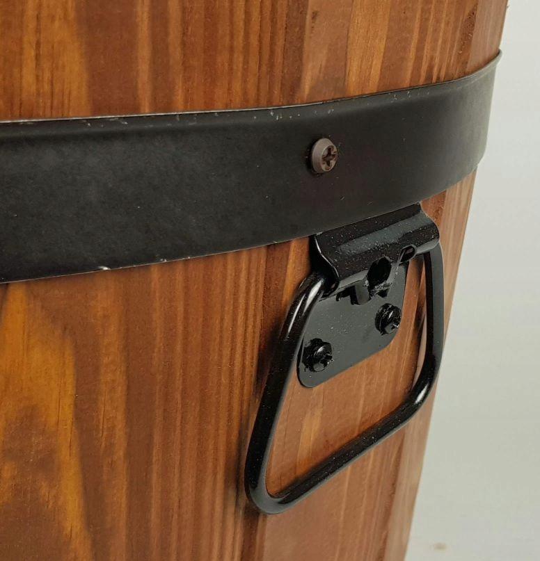 Wooden flowerpot 42XH26 low K. rosewood