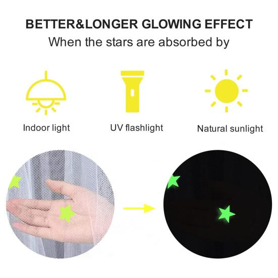 1 компл. купольный балдахин для кровати, складной светящийся в темноте полиэстеровый балдахин со звездами и принцессой, декор для спальни, предметы домашнего обихода