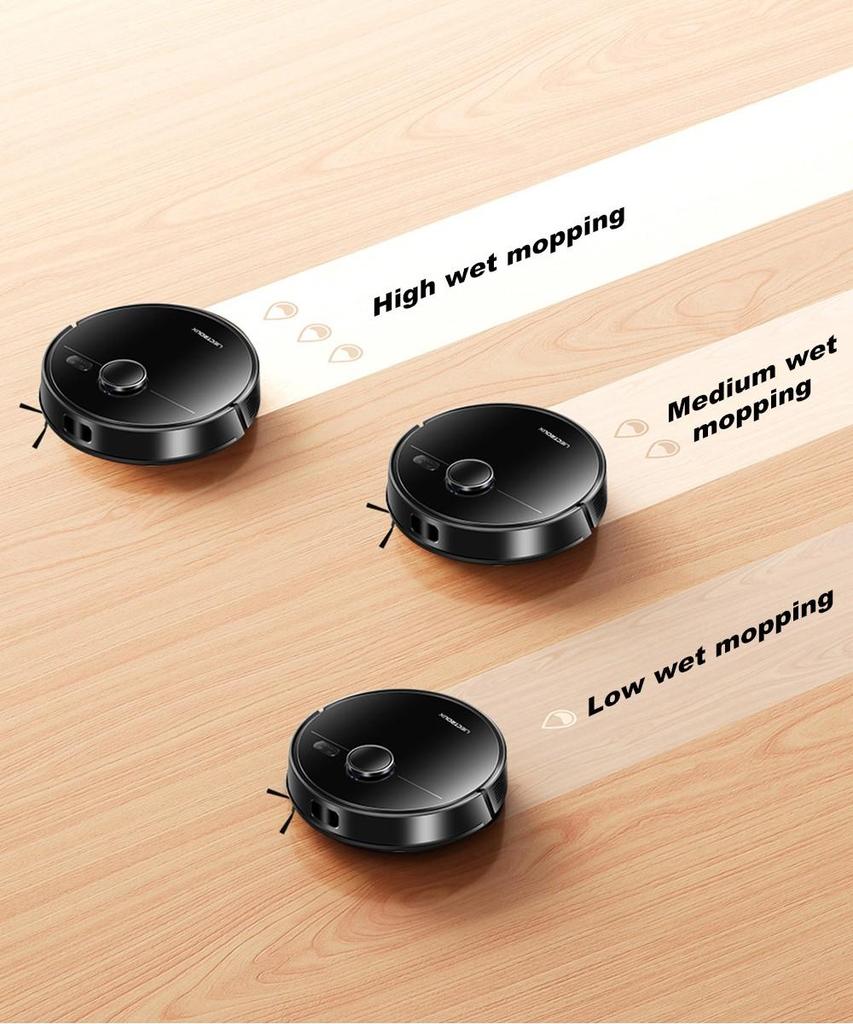 Liectroux M70 Pro Lidar Robot Vacuum Cleaner with Self-emptying Dustbin, Multi-floor Map Storage, 6500Pa Strong Suction