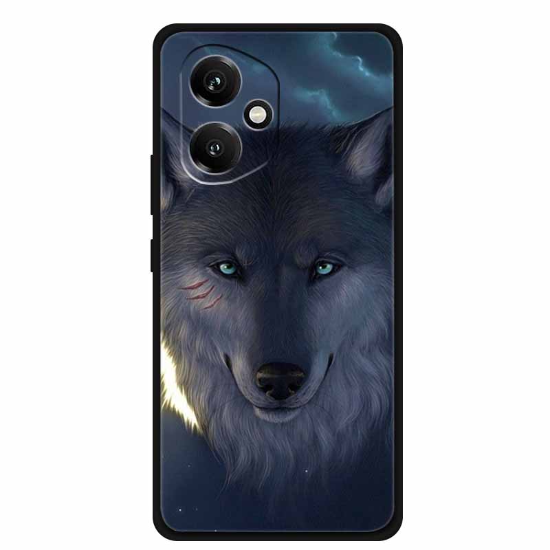 For Honor 400 5G Case Honor400 Phone Cover Wolf Lion Black Silicone Soft Coque For Honor 400 Pro 5G Back Cover Case Funda Shell
