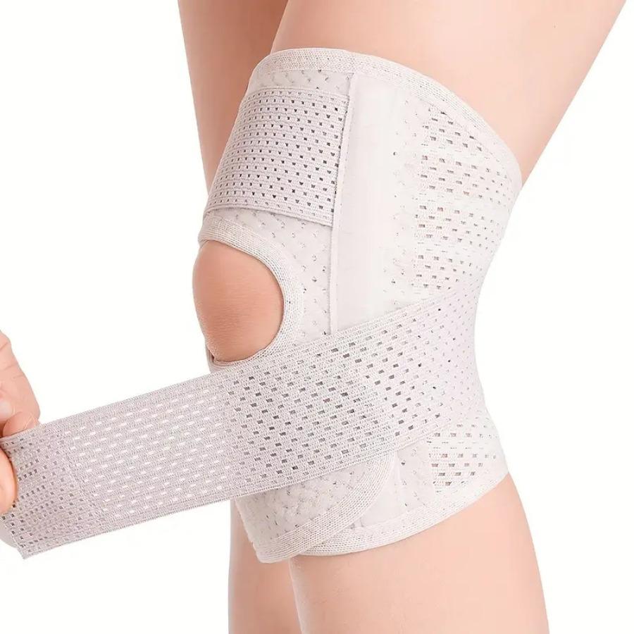 Улучшенные наколенники, Компрессионная поддержка колена с тканью Air Mesh, Регулируемая коленная повязка с боковыми стабилизаторами, Ультрамягкий бандаж для спорта, бега