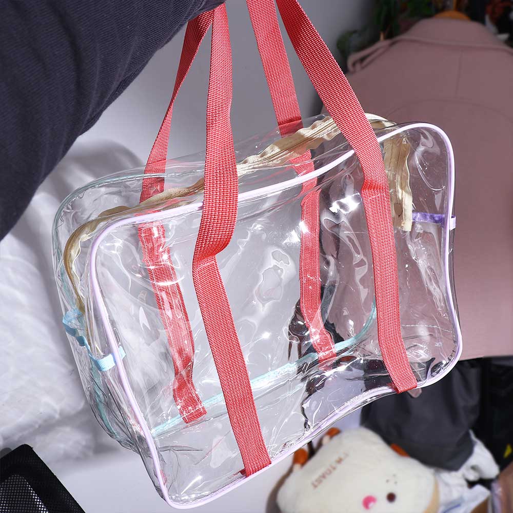Bag Large Capacity Waterproof Storage Bag Waterproof Beach Bag Transparent Makeup Bag PVC Tote Bag