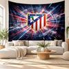 Atletico Madrid Wall Tapestry, Soft Fabric Wall Hanging, Decorative Backdrop For Bedroom Home Wall Art