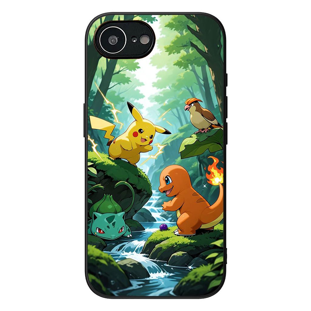 Charmander P-Pikachus Bulbasaur P-Pokemons for Apple iPhone 12 13 Mini XS 11 Pro Max 7 8 Plus XR SE 2022 SE3 + 8+ Phone Case