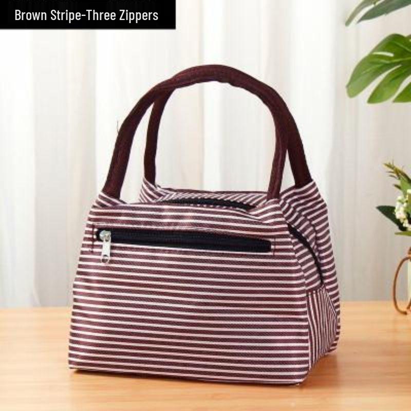 Женская водонепроницаемая сумка из ткани Оксфорд и холщовая сумка-тоут для мамы - Маленькая квадратная сумка с карманом для зонта