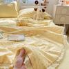 Изысканное кружевное муслиновое летнее одеяло Хлопок Нежное к коже Стирка Множество размеров Постельное белье для уютной спальни Летний сон