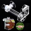 Fish Tank Feeding Shrimp Feeder Tube 88mm with Fixing Bracket for Aquarium
