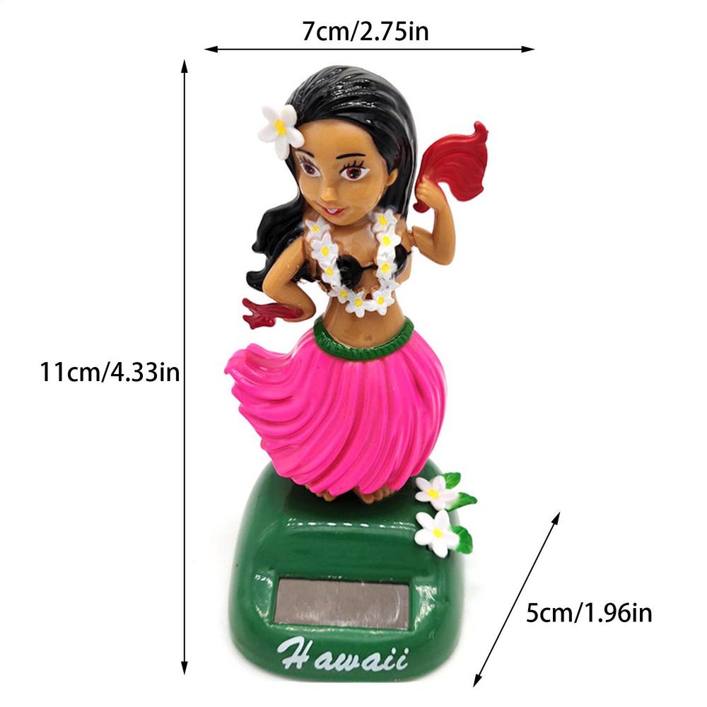 Украшения для приборной панели автомобиля, солнечная танцующая фигурка, игрушка, гавайская танцовщица, качающая головой, приборная панель, гавайская танцующая девушка