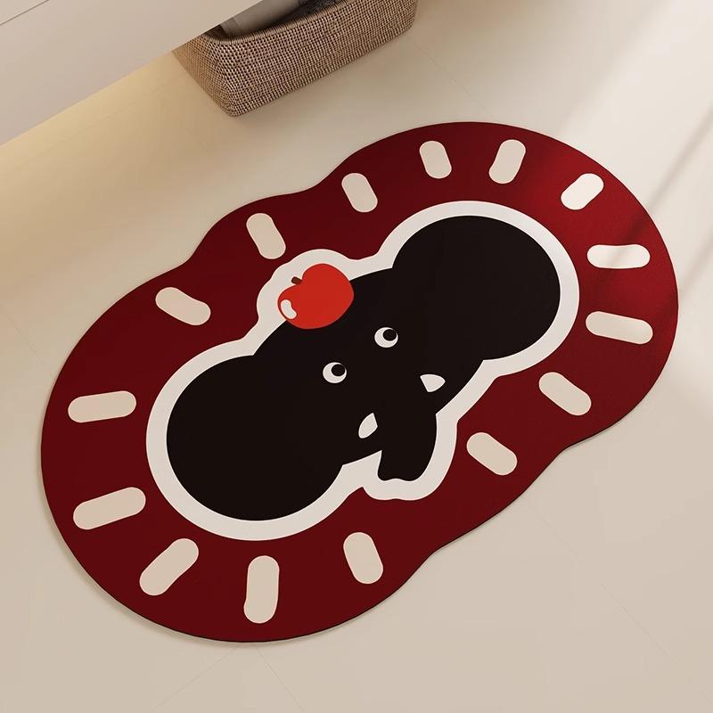 Moisture-wicking Foot Mat for Bath Area Door Non-slip Mat for Home Bathroom Door Durable Durable Useful Useful Safety