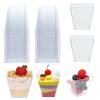 25 шт., 60 мл, одноразовая чашка для десерта, пластиковая чашка для десертного мороженого, в комплекте поставки