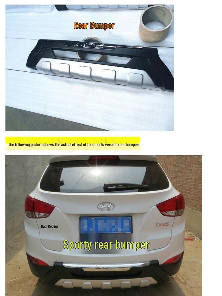 Защитные накладки на бампер Hyundai ix35 (2010-2017): Специфические модификации передней и задней части