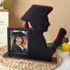 2024 Выпускной Фото Деревянная Рамка Мужской Женский Выпускников Контур 3D Настольный Выпускной Фоторамка Дисплей Выпускной Тематическая Вечеринка Украшение Подарок