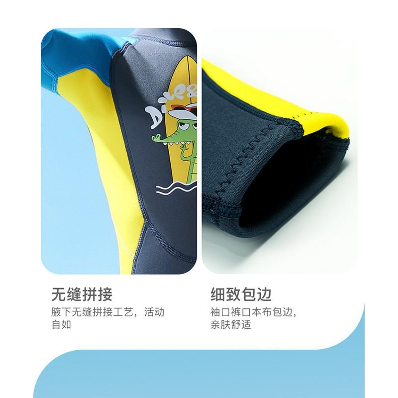 Kids 2.5mm Neoprene Wetsuit Diving Snorkeling Surfing Winter Swimming Warm Full Body Suit Boys