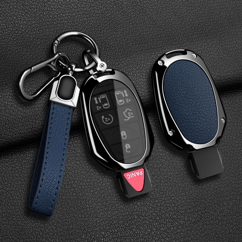 Car Fob Key Case Cover Holder Chain For Jeep Commander Dodge Grand Caravan Chrysler Grand Voyager Town Country For Chrysler 300C G6