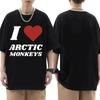 Arctic Monkeys Inspired T Shirt - Album List Doodle Print Vintage T-shirt Men Women Hip Hop Punk Short Sleeve Tshirts Streetwear