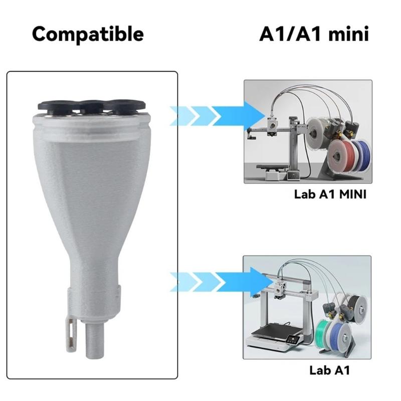 Компактный 5-портовый концентратор нитей для Lab A1MINI V2 Повышает эффективность печати Адаптер