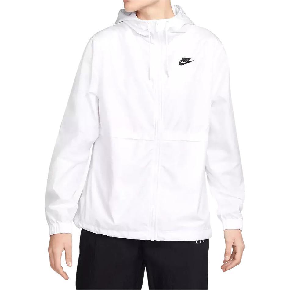 Nike Спортивная одежда Essential Repel Однотонная Толстовка на молнии с капюшоном Повседневная Куртка с длинным рукавом Унисекс Верхняя одежда Белая DM6179-100
